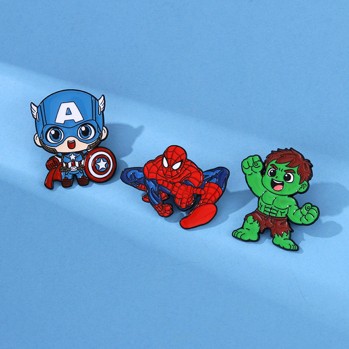 Wholesale Hero Brooch Badge Clothing Backpack Jewelry Accessories Pins