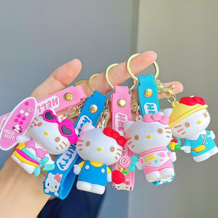 Wholesale Cute cartoon cat keychain