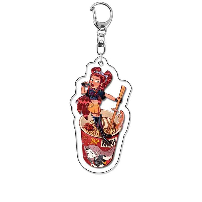 Wholesale Little tiger color changing acrylic keychain pendant blue cat surrounding cute bag pendant