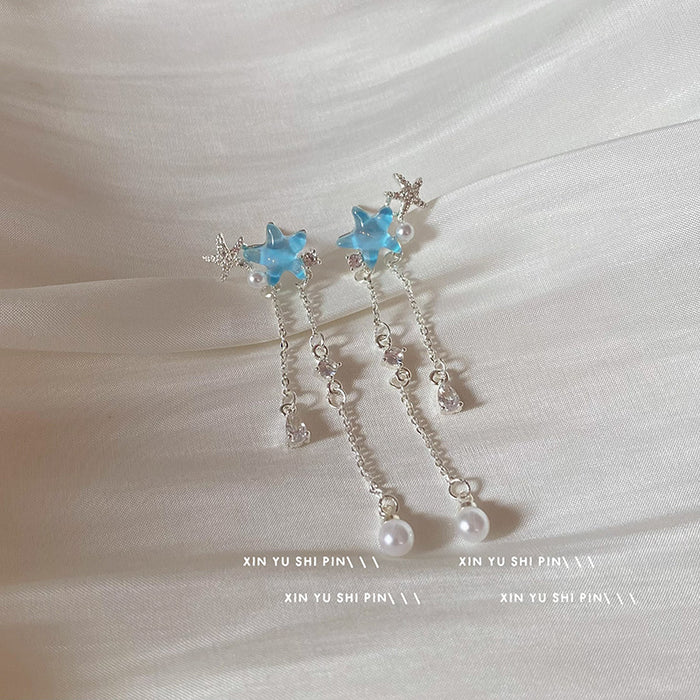 Wholesale Tassel earrings, niche personality, unique fashion temperament, trendy and versatile earrings and earrings