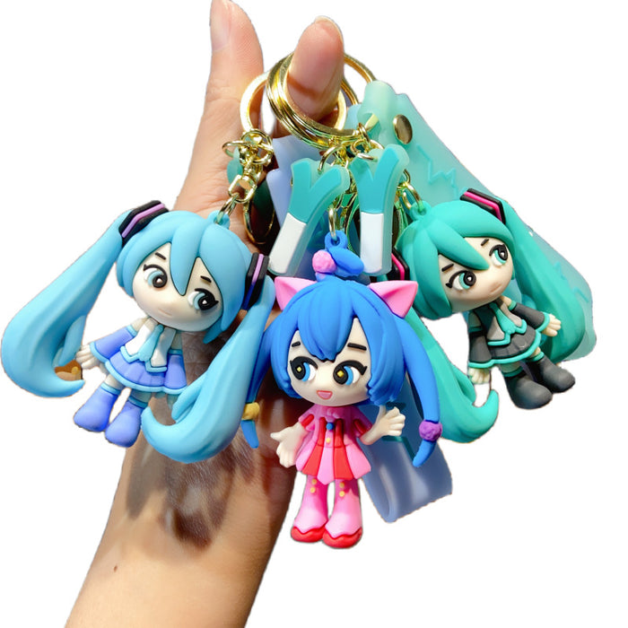 Wholesale PVC Cartoon Cute Doll Keychain JDC-KC-Yid026