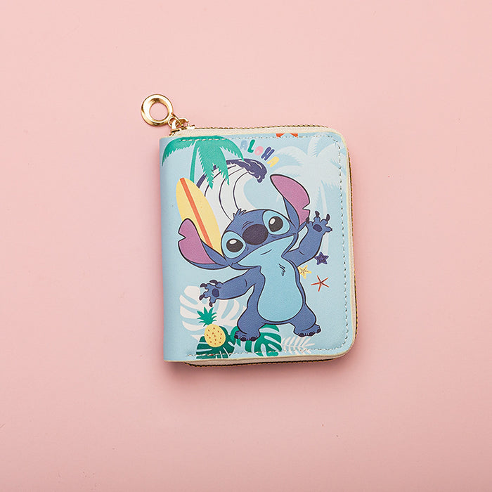 Wholesale Wallet short zipper student wallet small wallet coin purse card holder