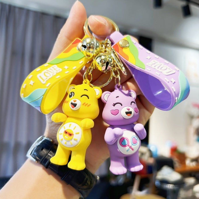 Wholesale PVC Cartoon Love Bear Keychains (F) JDC-KC-Chucheng013