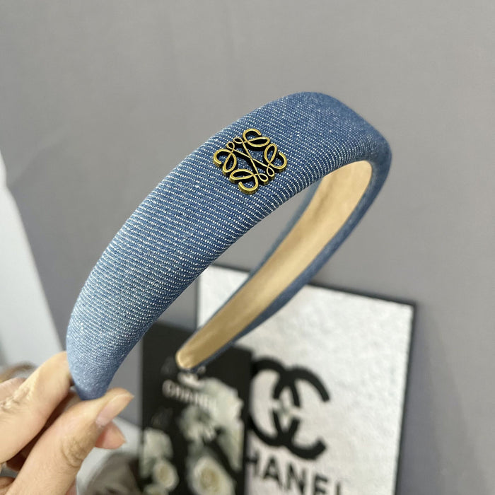 Wholesale Denim Wide Edge Fabric Headband JDC-HD-Asha002