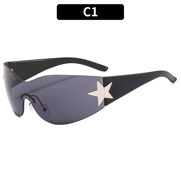 Wholesale Surrounding pentagram sunglasses, fashionable sunglasses