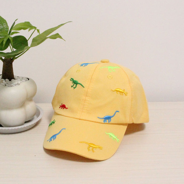 Wholesale Dinosaur Embroidered Boys and Girls Children's Cotton Baseball Cap