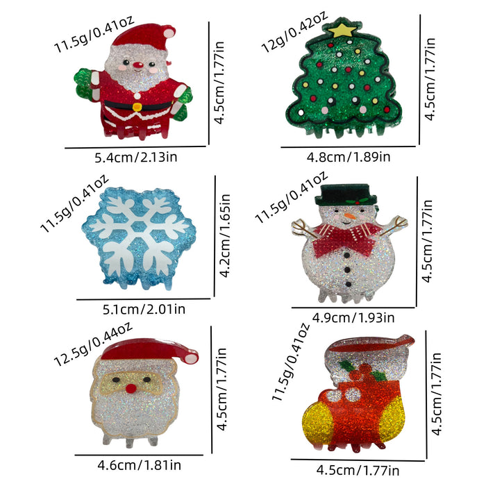 Wholesale Christmas Clip Cute  Snowman Hairpin Hair Accessories