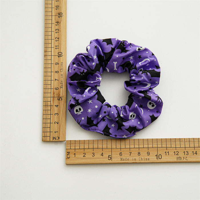 Wholesale Halloween Skull Series Satin Hair Tie JDC-HS-SanTai001