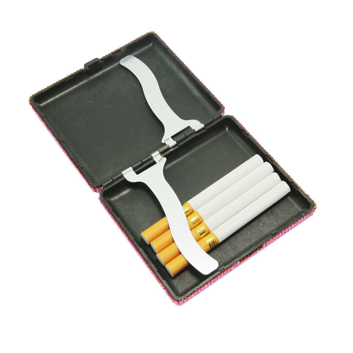 Wholesale Slim Rhinestone Cigarette Case For Women Trendy Anti Pressure Moisture Proof Multi Color Fashion Accessory
