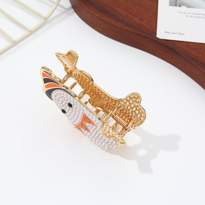 Wholesale Fashion  Alloy Pearl Claw Clip Cute Cartoon Hair Accessory For Boutique Resale
