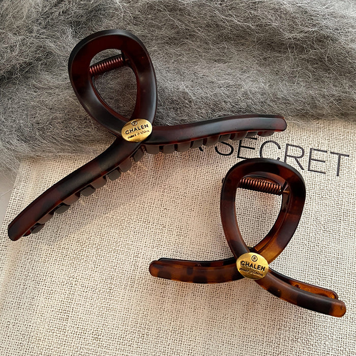 Wholesale Gold Label Letter Grip Clip New High end Style Hairpin with Shark Clip Hair Clip Headpiece