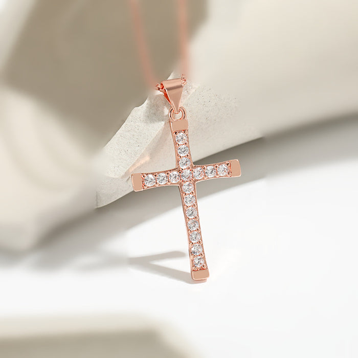 Wholesale Pendant Niche Design  Street Hip Hop Cross Necklace