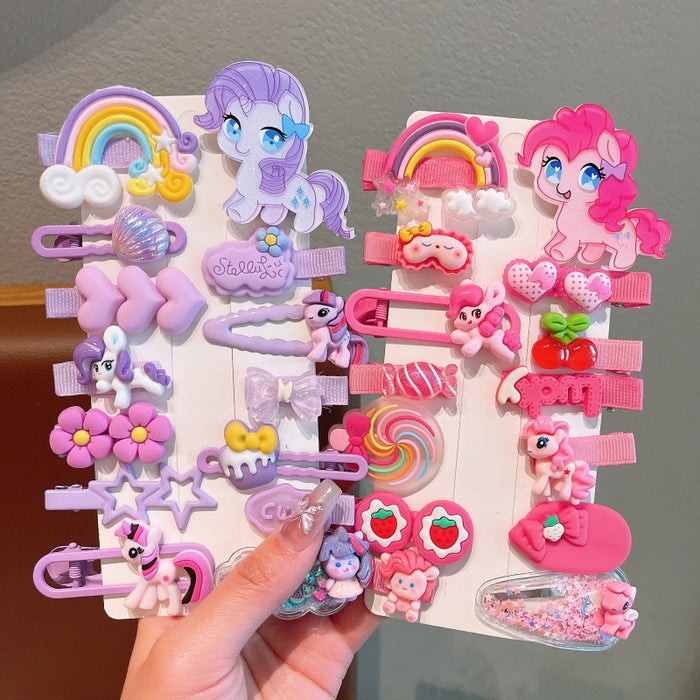 Wholesale Children's Hair Clip Cute Pony Polly Hair Accessories Cartoon Bangs Clip Little Girl's Hair Clip Girl's BB Clip Baby's Headwear