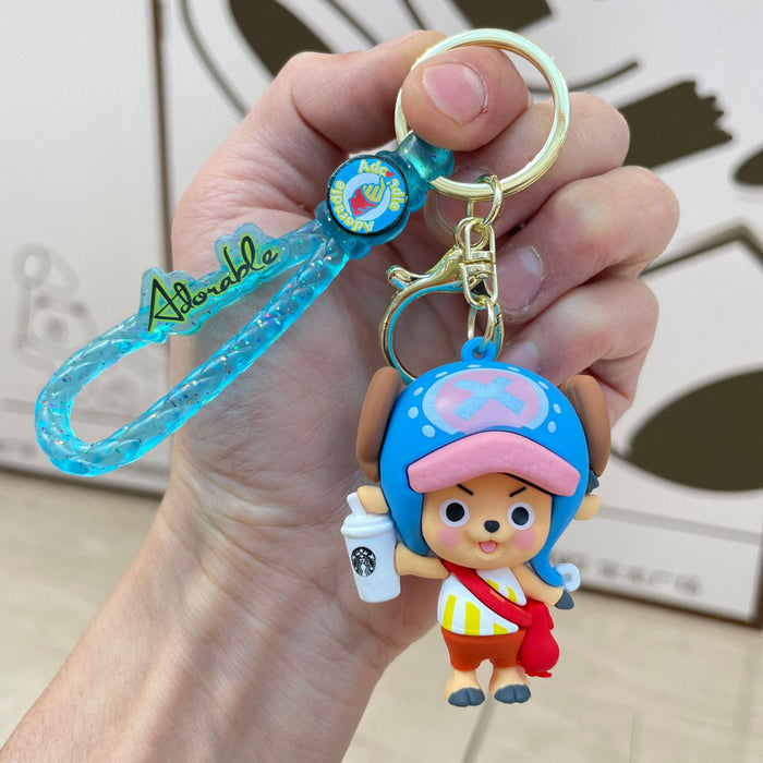 Wholesale Creative cartoon figurine keychain pendant backpack hanging decoration car keychain small gift wholesale