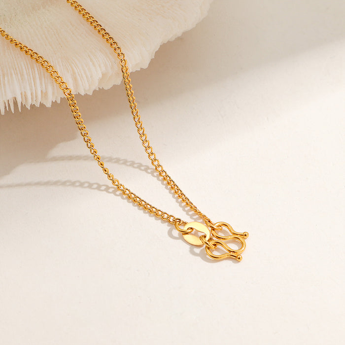 Wholesale M-clasp snake bone chain necklace/ choker,  versatile clavicle titanium steel chain