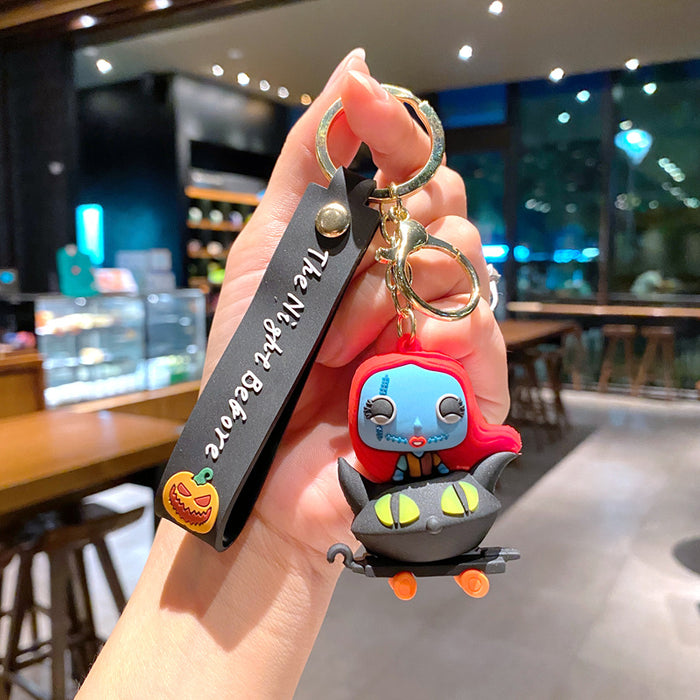 Wholesale Silicone Keychain Trendy Christmas Bag Charm