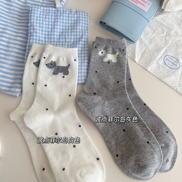 Wholesale Socks Butterfly Knot Cotton Middle Socks Thin Breathable Socks