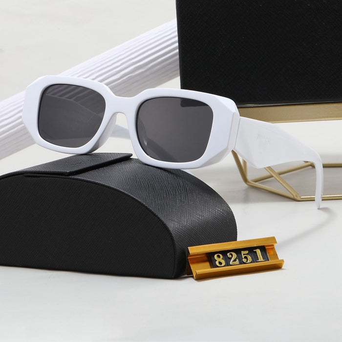 Wholesale New retro polygonal sunglasses, fashionable and personalized street photography sunglasses