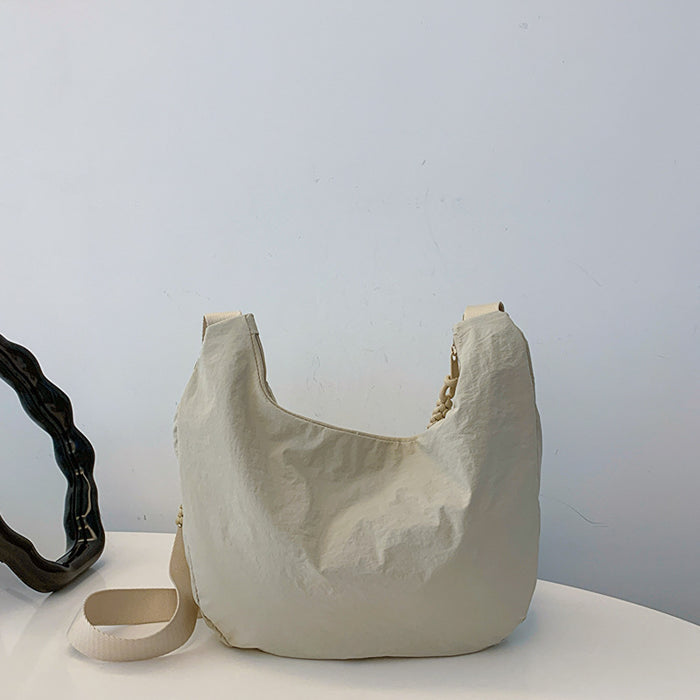 Wholesale New versatile shoulder bag, travel crossbody bag, washed wrinkled nylon retro casual lightweight