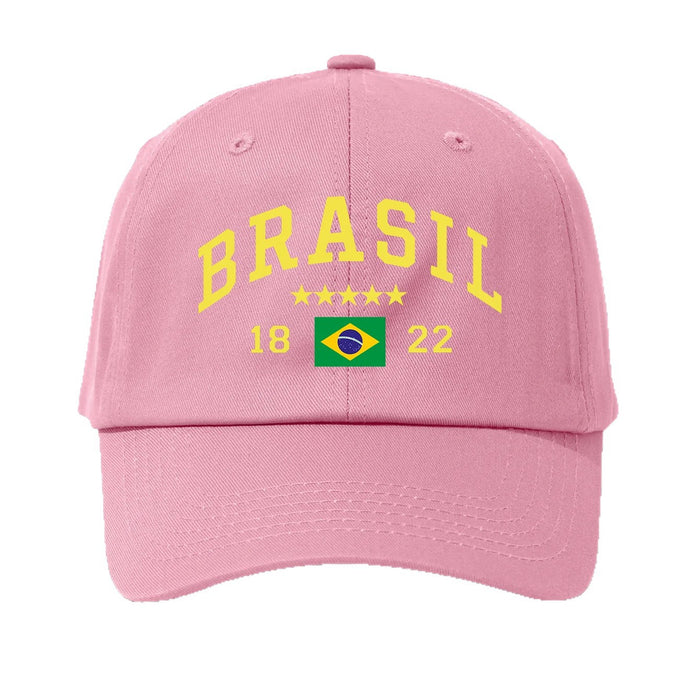 Wholesale Brazil Flag BRASIL Printed Baseball Cap Green Adjustable Outdoor Summer Fashion Accessory