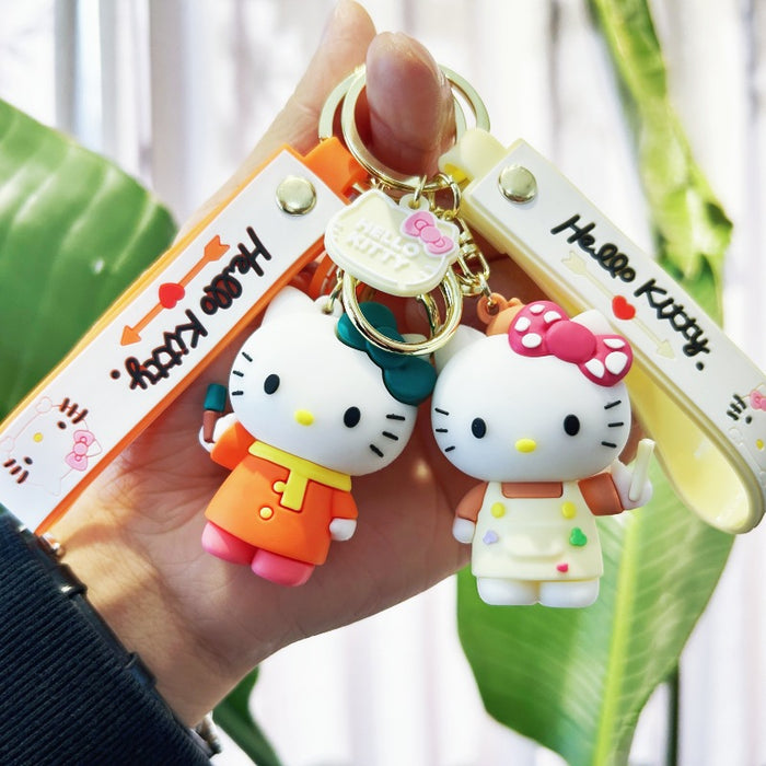 Wholesale PVC Cartoon Doll Keychain JDC-KC-WuYi132