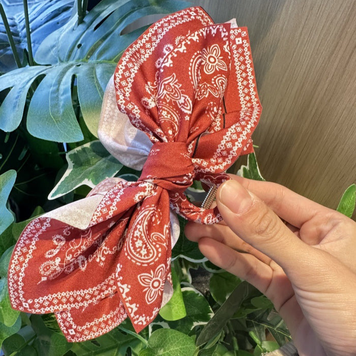 Wholesale double-sided cashew flower love clip bow hairpin summer holiday shark clip fashion ponytail clip