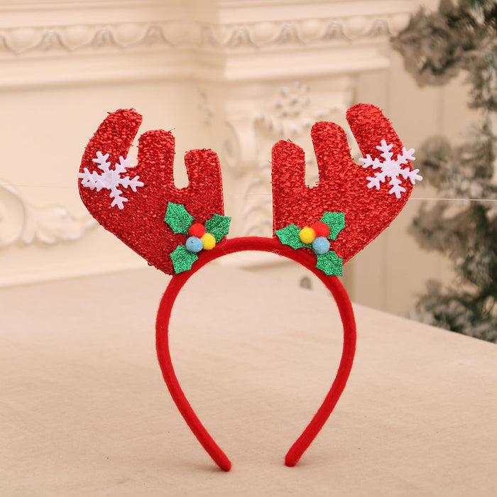 Wholesale Cartoon Christmas head buckle head hoop Christmas decorations party gifts Christmas antlers