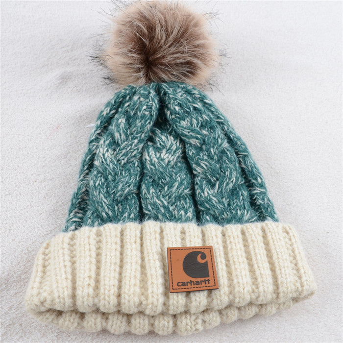 Wholesale Hat Acrylic Thermal Mixed Color Thread Twist Thermal Knitted Hat (F) JDC-FH-KuT014