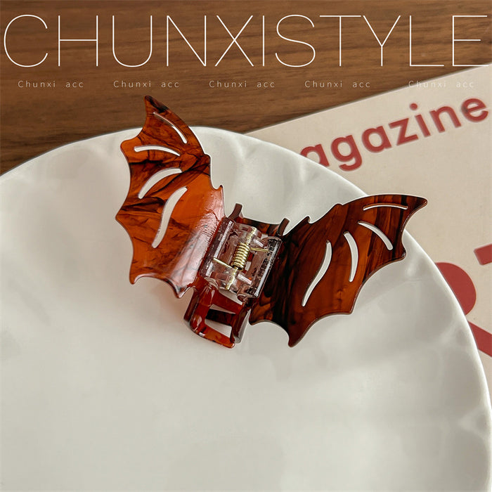 Wholesale  Gothic Bat Hair Claw Clip Acrylic Fashion Hair Accessory For Party And Gift