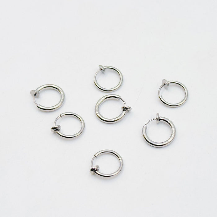 Wholesale Titanium steel spring ear buckle ear clips for men and women without piercing
