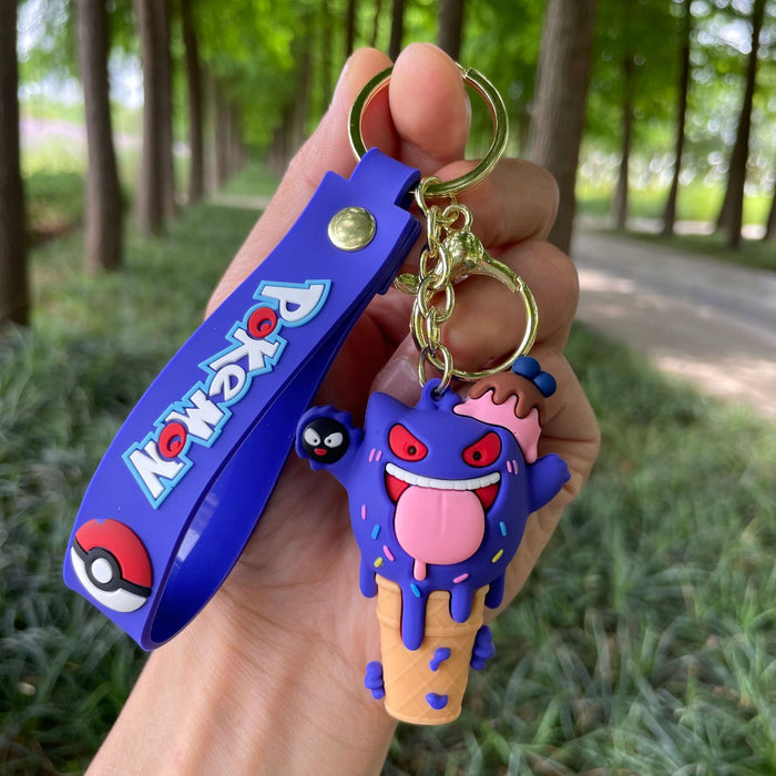 Wholesale Sweet cone ice cream ice cream keychain figurine backpack pendant car keychain