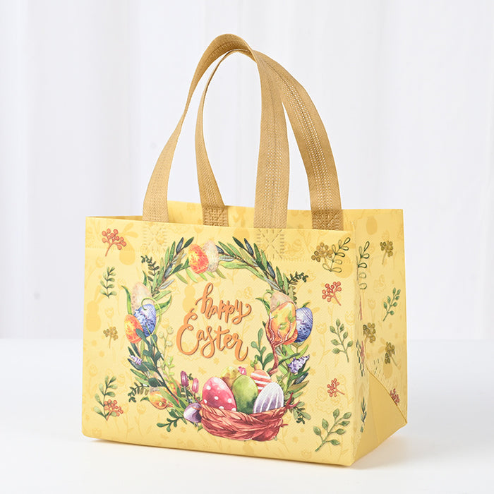 Wholesale Easter Series Hand-held Gift Bags with Creative Cartoon Patterns and Laminated Non-woven Fabric JDC-GB-XJ003