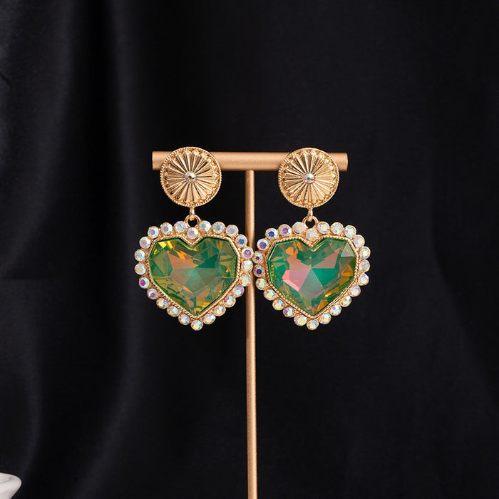 Wholesale Turquoise Flower Pendant Bohemian Ethnic Style Earrings