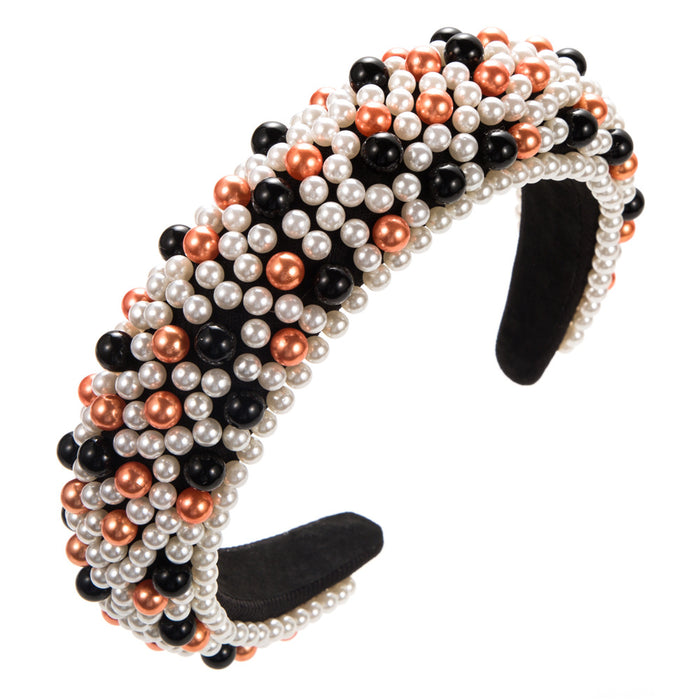 Wholesale Valentine' s Day headband with colorful beads