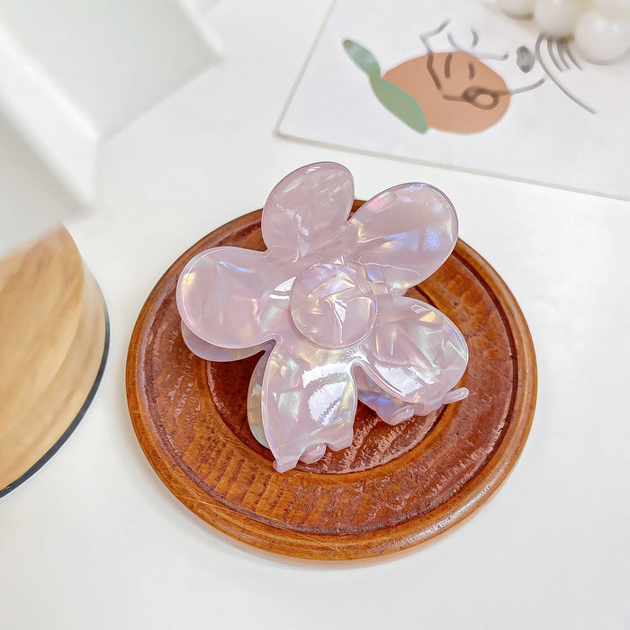 Wholesale Holographic Mermaid Hair Claw Clip Large PVC Women' s Hair Styling Accessory