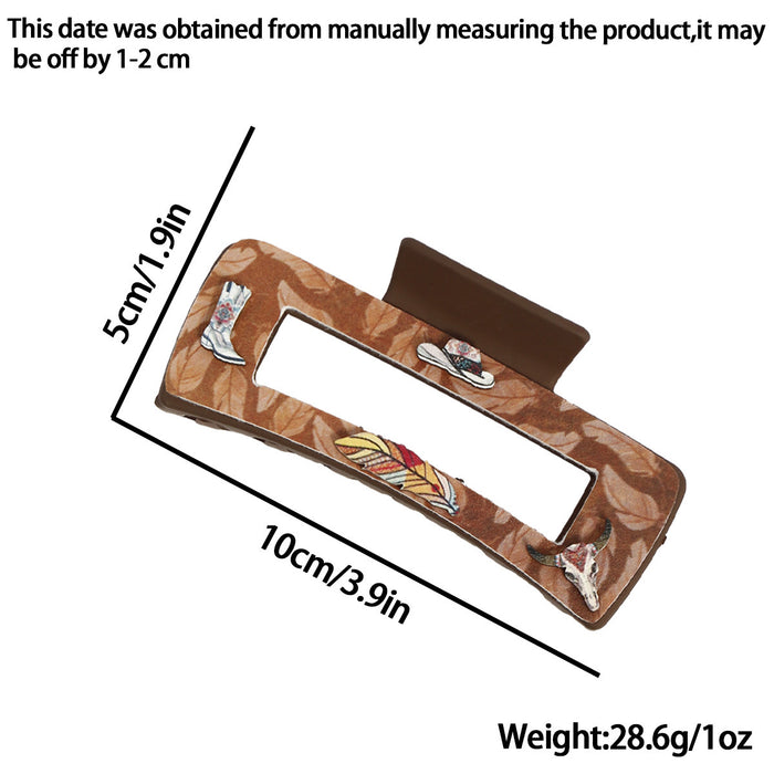 Wholesale Cowboy Grab Clip Hair Clips Accessories