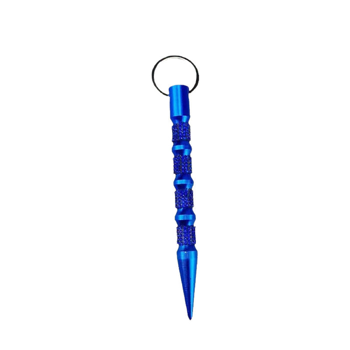 Wholesale Chic Rhinestone Self Defense Stick Keychain Black Alloy Fashion Jewelry Accessory Gift