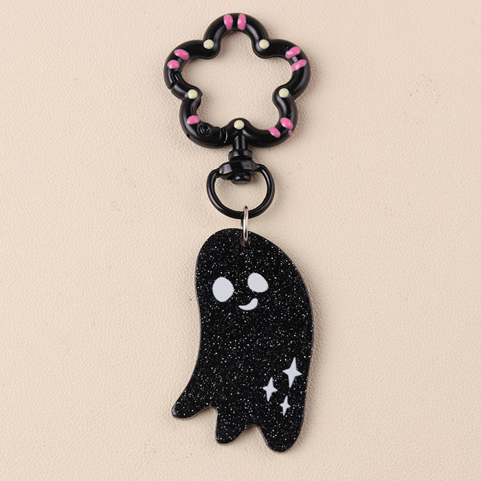 Wholesale  Series Pumpkin Skull Acrylic Keychain Color Ghost Hanging Ornaments