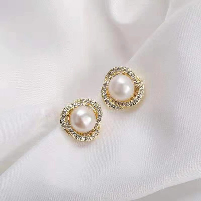 Wholesale Square Cat's Eye Alloy Earrings JDC-ES-Chengx004