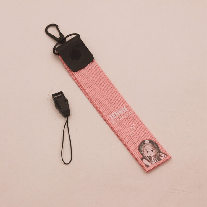 Wholesale Printed Name Slips Nylon Keychain JDC-KC-HanTian027