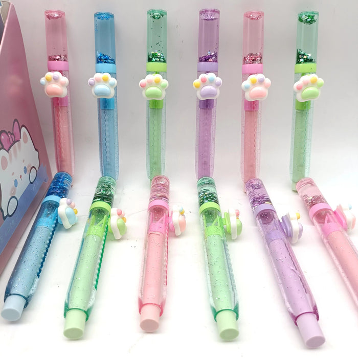 Wholesale Glittery sand filled clean and low residue push pull eraser