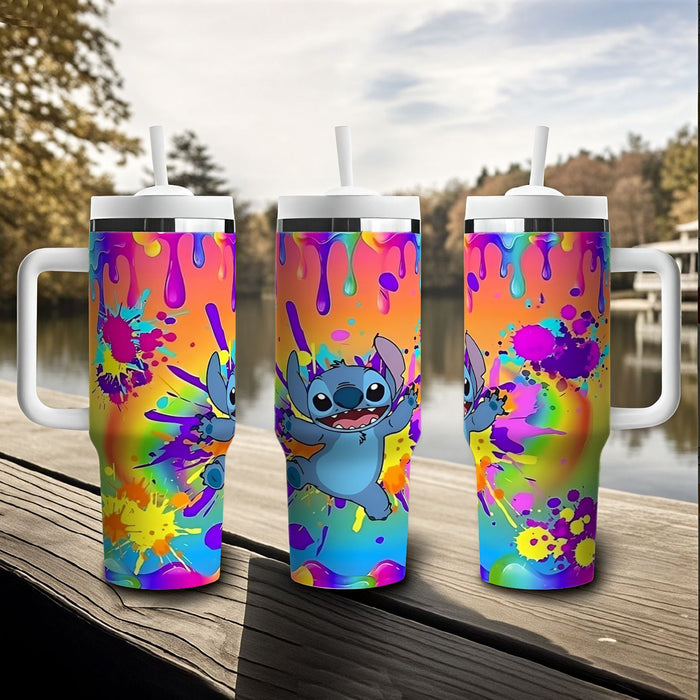 Wholesale Tumbler Cute Cartoon Pattern 40OZ Stainless Steel Car Ice Bullies Cup