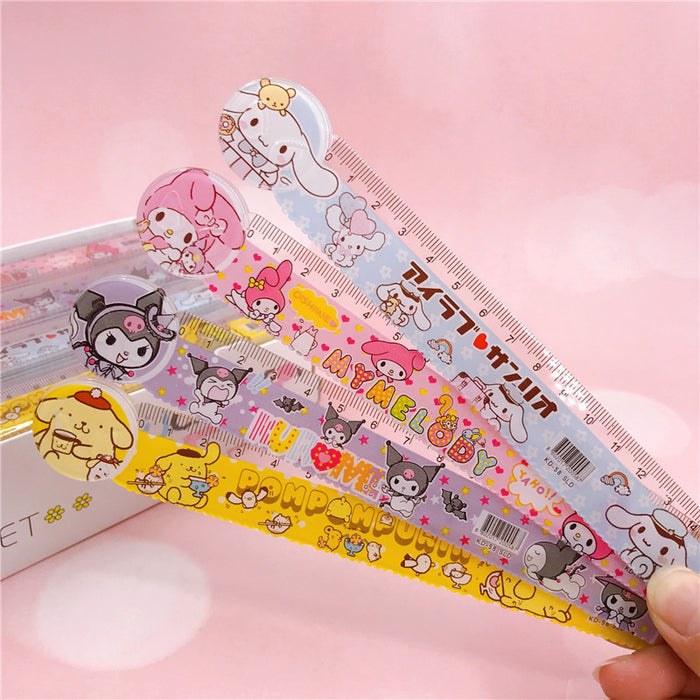 Wholesale 100pcs Plastic Cartoon Ruler JDC-RR-YaLL001