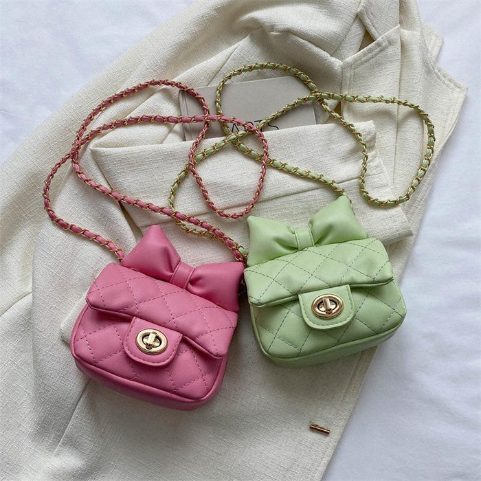 Wholesale PU Children's Bag Bow Crossbody Bag JDC-SD-FuZun004