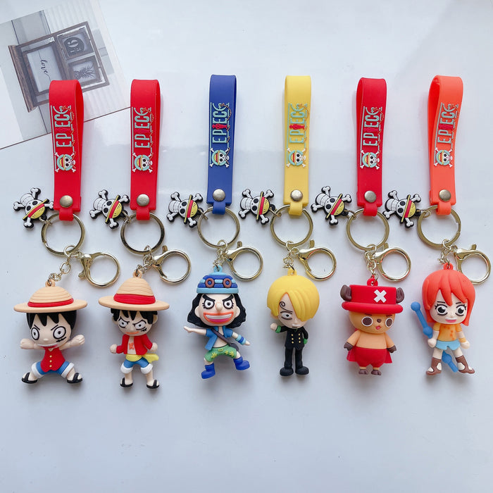 Wholesale Cute Cartoon Three-dimensional Silicone Keychain JDC-KC-JuShu033