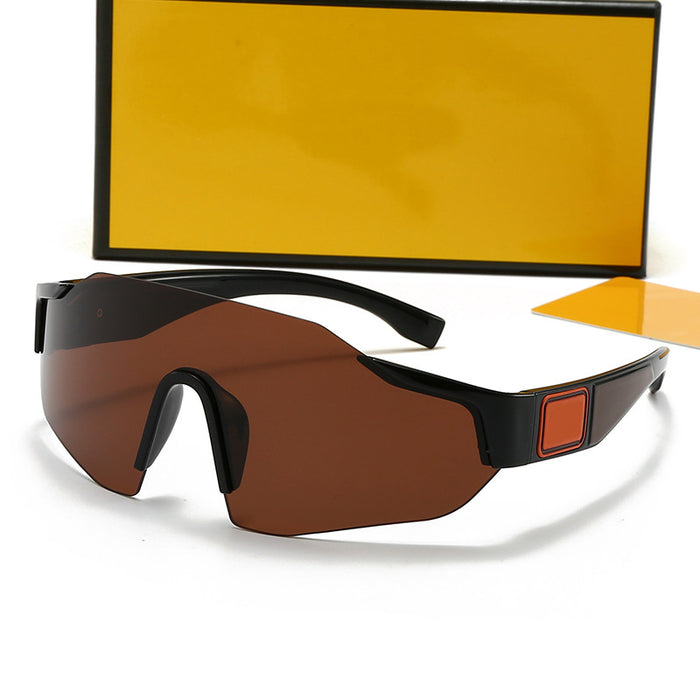 Wholesale Fashion sunglasses, colorful frameless one-piece sunglasses, driving goggles, and eye protection