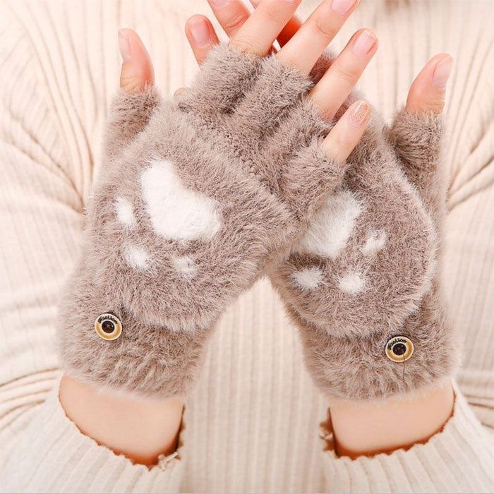 Wholesale  Cute Cartoon Cat Paw Gloves