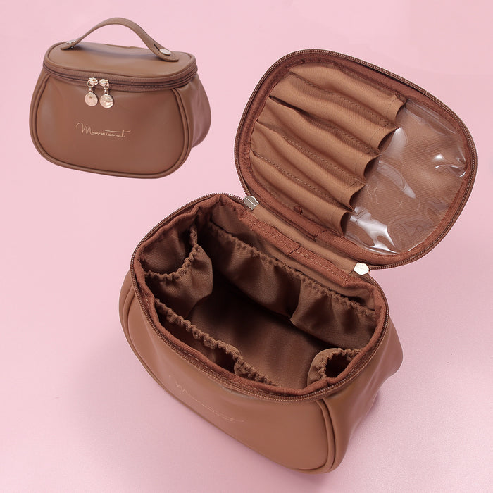 Wholesale Travel toiletry bag, simple makeup bag, zipper, large capacity, portable, high-end feel