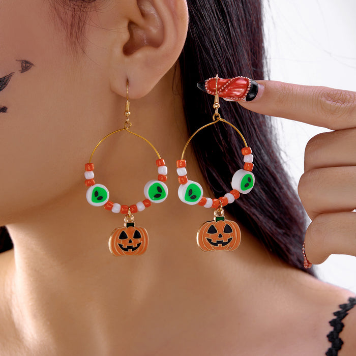 Wholesale  cartoon earrings cute funny creative ghost bat acrylic earrings