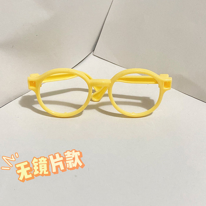 Wholesale 10CM20cm Cotton Doll Rab Cloth Mocking Bear Cute Doll Plush Doll Glasses Toy Accessories